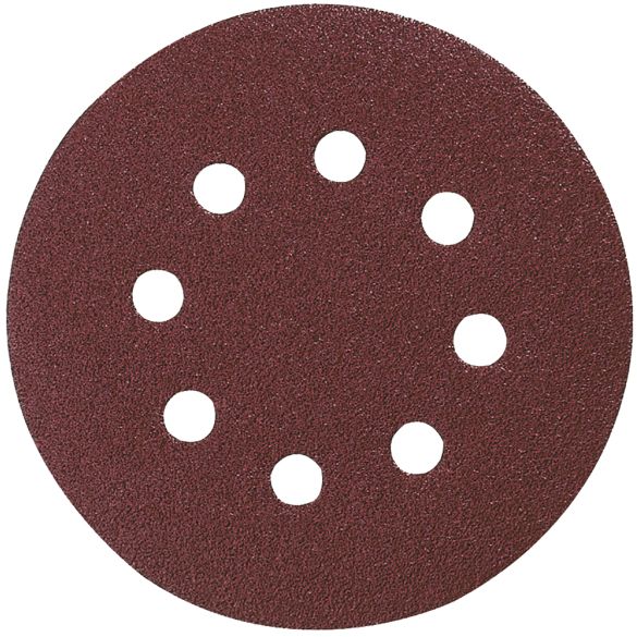 10 Disques abrasifs velcro Ø 125 mm - Grain 100 - 8 trous (bois/métal) | Makita P-43561