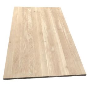 Panneau lamellé collé Chêne A/B lames entières 140x122 cm Ép. 42 mm 