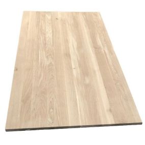 Panneau lamellé collé Chêne A/B lames entières 90x122 cm Ép. 42 mm