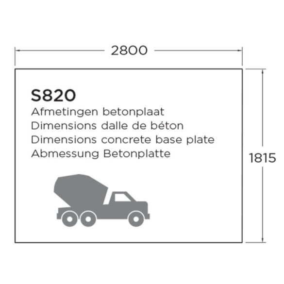 Abri de jardin  298 x 198 cm SARAN - 5,90 m² – Bois autoclave 28 mm  - S820-1
