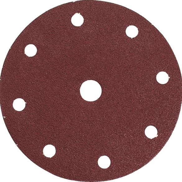 10 disques abrasifs Ø150 mm grain 80 - 8 + 1 trous (bois/métal) | Makita P-31930