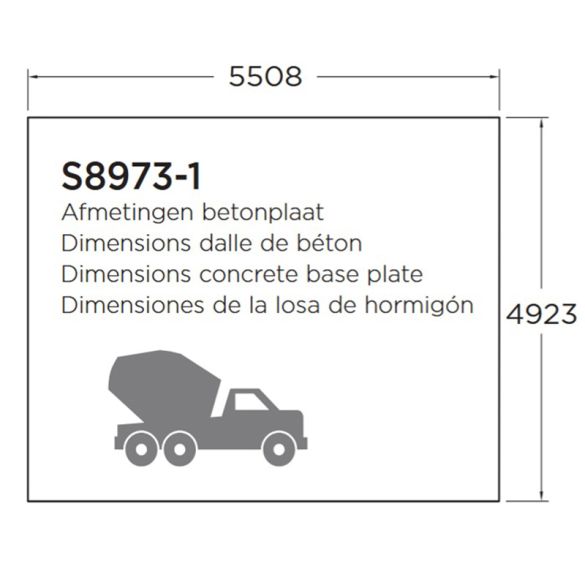 Abri de jardin 40 mm en bois traité ROGNAIX 28,85 m² - 568x508 cm - 99 cm - S8973-1 SOLID
