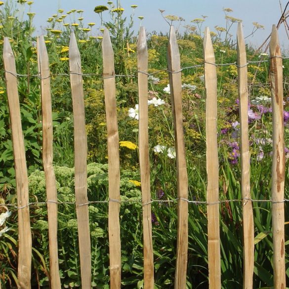 Ganivelle châtaignier fendu Haut. 1,00 m - Écartement 5 cm (+/-1) - Rouleau 5 ml