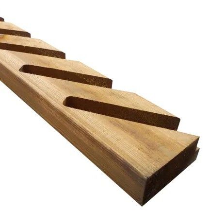 2 poteaux pour clôture persienne marron - L. 2,40 m - 90x45 mm - en pin Classe 4