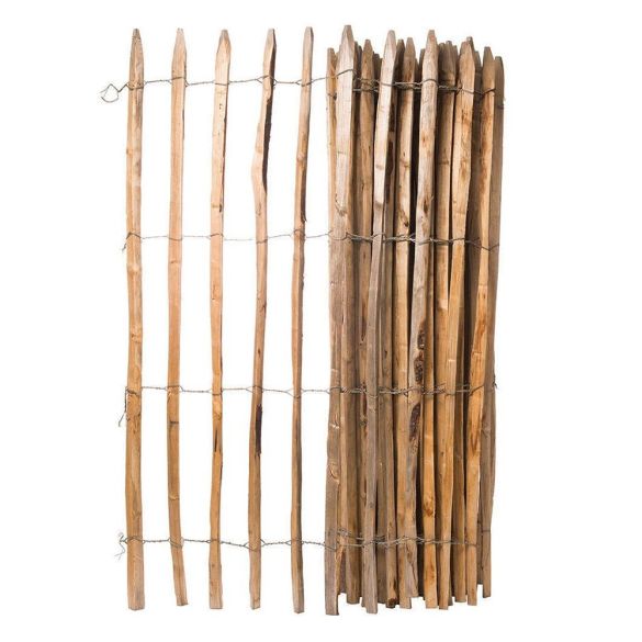 Ganivelle châtaignier fendu Haut. 80 cm - Écartement 5 cm (+/-1) - Rouleau 5 ml