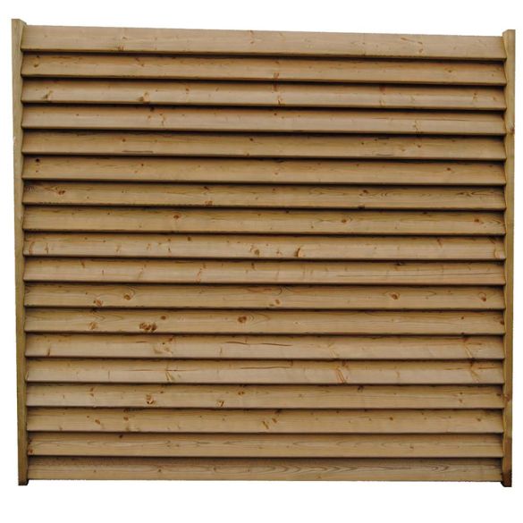 Paire de poteaux de clôture persienne - L. 1,95 m - 90x45 mm - Epicéa Classe 3