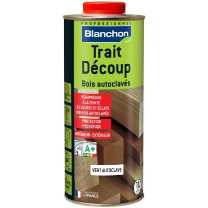 TRAIT'DECOUP spécial bois autoclavés VERT 1L - BLANCHON