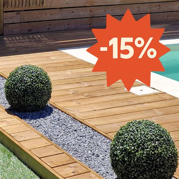 Lame Terralandes Authentique en pin Cl4 marron - 145x27 mm - Long. 2,40 m