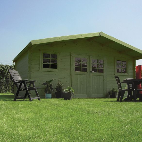 Chalet de jardin traité 28mm ZURICH 508x388 cm - 19,71m² - S835-1 SOLID