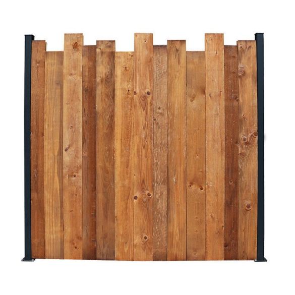 Écran pare vue Vertika Reflet en pin Cl4 marron - l. 179 x h. 185 cm - ép. 51 mm