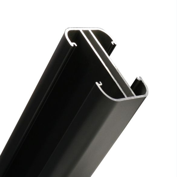 Poteau de clôture alu EvoluH34 pour lame et écran 34 mm - L. 2,30 m - 75x60 mm