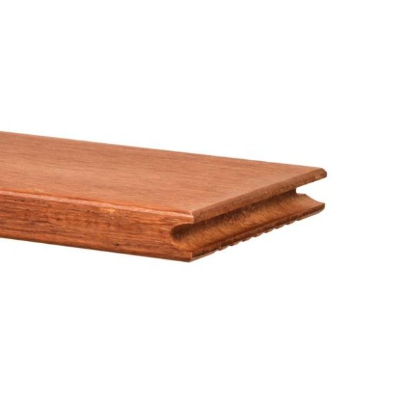 Lame terrasse bambou réversible pré- huilée Brun clair L. 3,05 m - 137x20 mm