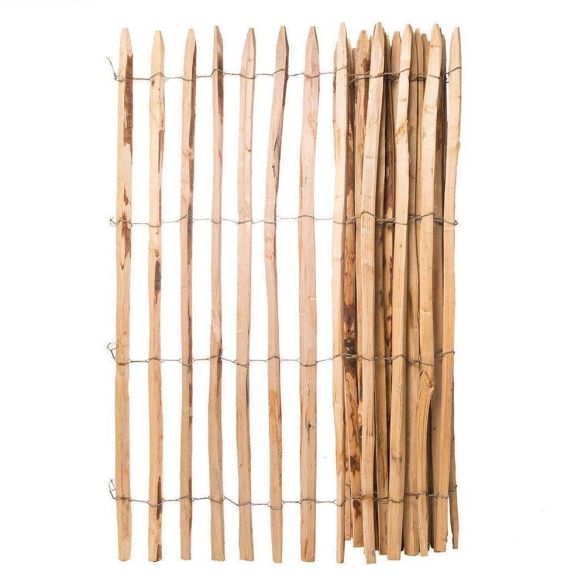 Ganivelle châtaignier fendu Haut. 80 cm - Écartement 5 cm (+/-1) - Rouleau 5 ml
