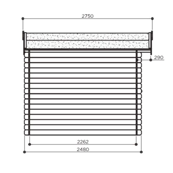 Abri de jardin en épicéa brut 19 mm  AMBERG 7,39 m² - 298x248 cm - S8603