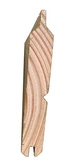 Lame clôture Scala Classe 3 vert - 1 face Faux claire-voie - L. 1,50 m - 150x25 mm