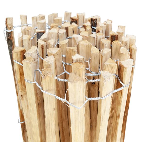 Ganivelle châtaignier fendu Haut. 60 cm - Ecart 5 cm (+/-1) - Non pointé - 5 ml