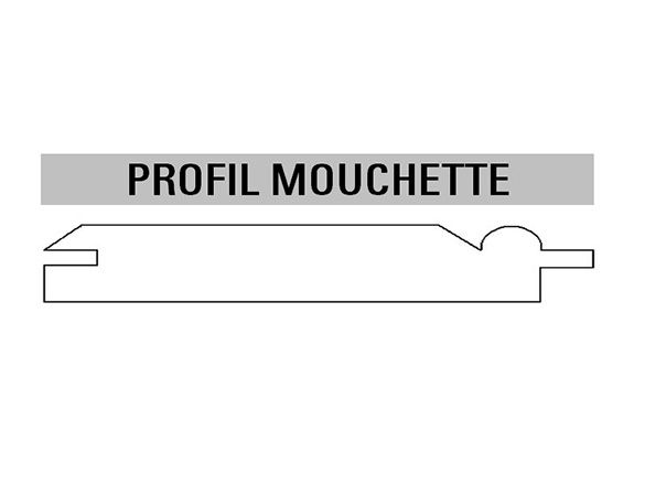 Lambris pin Prestige Sans Nœud profil mouchette 70x10 mm L. 2,00 m