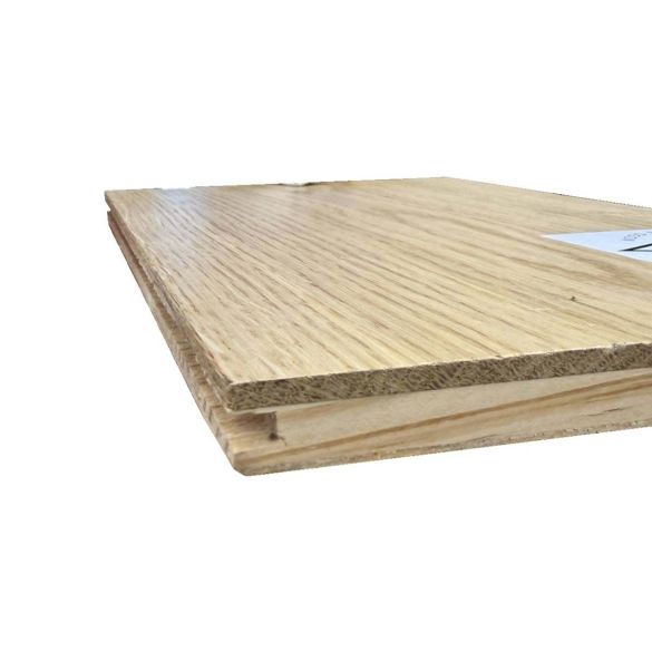 Parquet contrecollé monolame Chêne vernis invisible C/D - 2000x190x15 mm