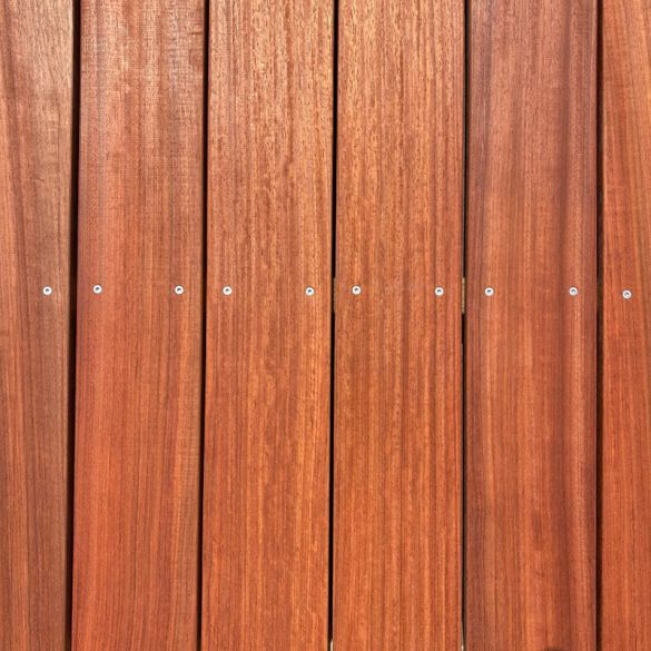 Lame terrasse bois exotique PADOUK lisse - Longueur 2,75 m - 120 x 21 mm