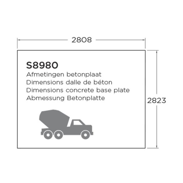 Chalet de jardin en Pin du Nord 40 mm SERVOZ 298x298 cm - 8,88 m² - S8980