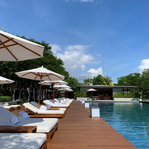 Lame terrasse bambou réversible pré- huilée Brun clair L. 3,05 m - 137x20 mm