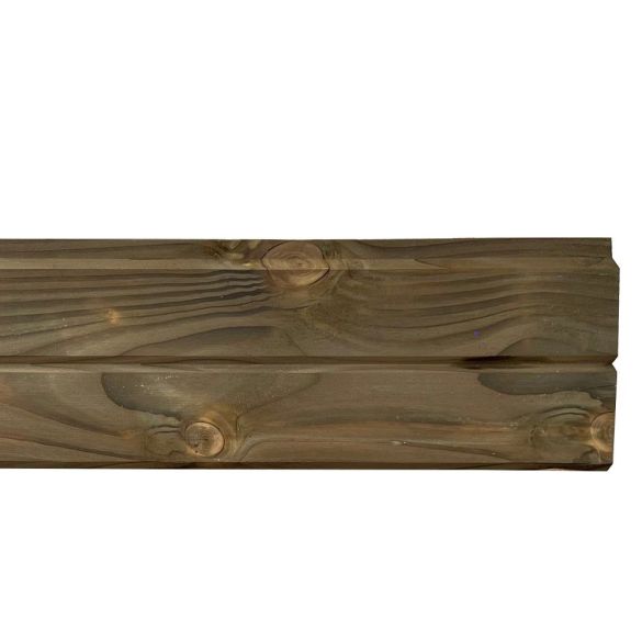 Lame clôture Scala Classe 3 vert - 1 face Faux claire-voie - L. 1,50 m - 150x25 mm