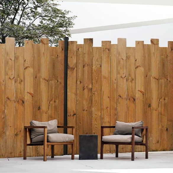 Écran pare vue Vertika Reflet en pin Cl4 marron - l. 179 x h. 185 cm - ép. 51 mm