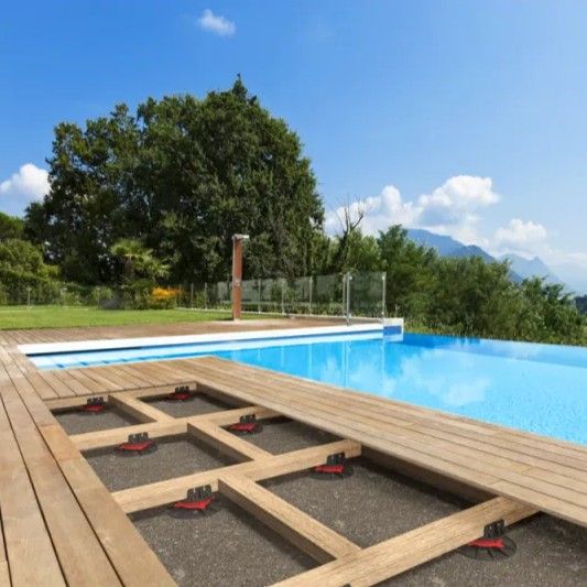 Plot terrasse réglable 60/90 mm pour terrasse bois ou composite - YEED