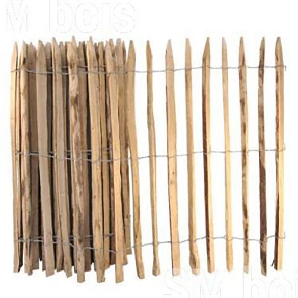 Ganivelle châtaignier fendu Haut. 1,50 m - Écartement 7 cm (+/-1) - Rouleau 5 ml