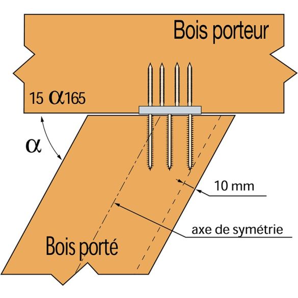 Etrier à queue d'aronde aluminium 195x75 mm - ETB190-B | SIMPSON