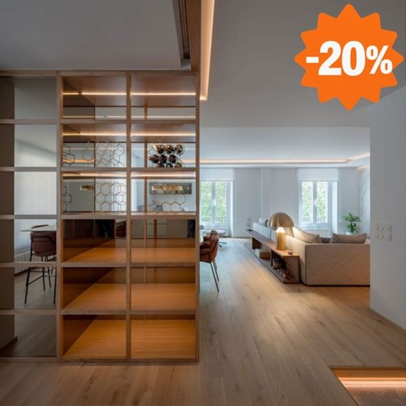 Parquet contrecollé monolame Chêne vernis invisible - Choix C/D - 15x190 mm