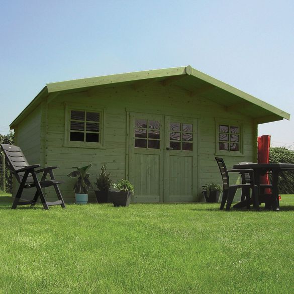 Chalet de jardin traité 28mm ZURICH 508x388 cm - 19,71m² - S835-1 SOLID