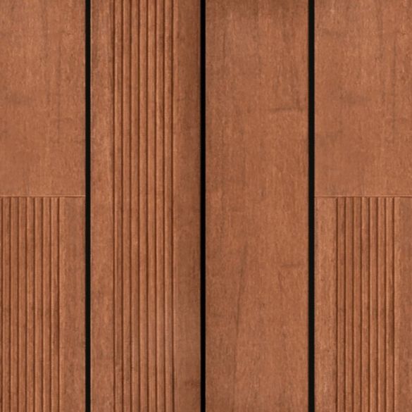 Lame terrasse bambou réversible pré- huilée Brun clair L. 3,05 m - 137x20 mm