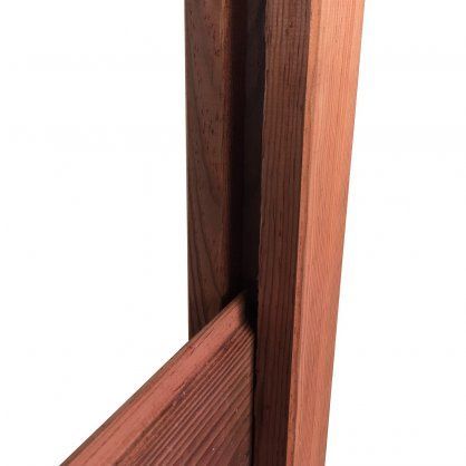 Lame clôture Scala Cl.3 marron - 1 face Faux claire-voie - L. 1,95 m - 150x25 mm