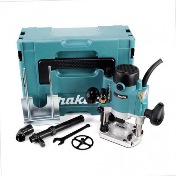 Défonceuse 1100 W Ø 8 mm + coffret MAKPAC | MAKITA RP1110CJ