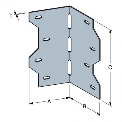 Equerre LS50 à angle ajustable de 0 à 135° - SIMPSON Strong-Tie