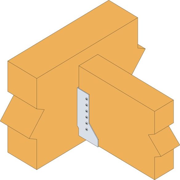 Sabot de charpente à ailes intérieures 80x130 mm - Ép. 2 mm - SAI340/80/2
