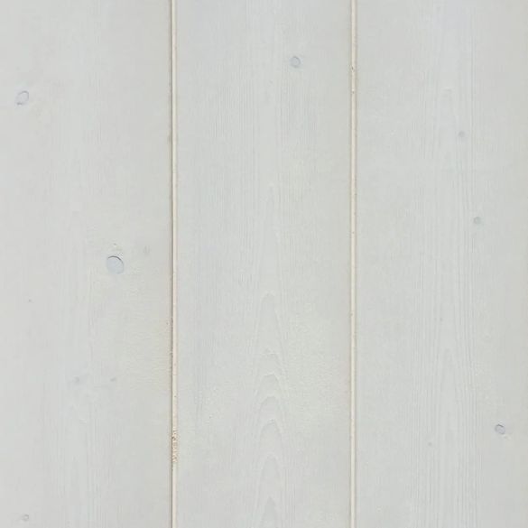 Lambris sapin brossé blanc Alpin Pure Essentiel 2650x135x13 mm - Elégie droit