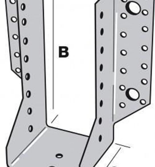 Sabot à ailes extérieures 100x140 mm - Ép. 2 mm - SAE380/100/2 SIMPSON