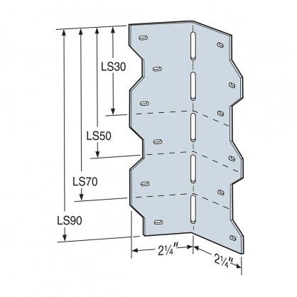 Equerre LS50 à angle ajustable de 0 à 135° - SIMPSON Strong-Tie
