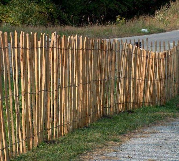 Ganivelle châtaignier fendu Haut. 1,20 m - Écartement 5 cm (+/-1) - Rouleau 5 ml