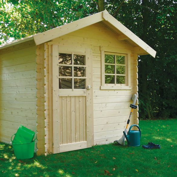 Abri de jardin en bois 28 mm non traité SARAN - 298x198 cm - 5,90 m² - S820