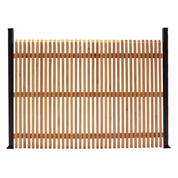 Écran ajouré Shadow en pin cl4 marron - L.1,728 m x h.1,20 m x Ép.56 mm