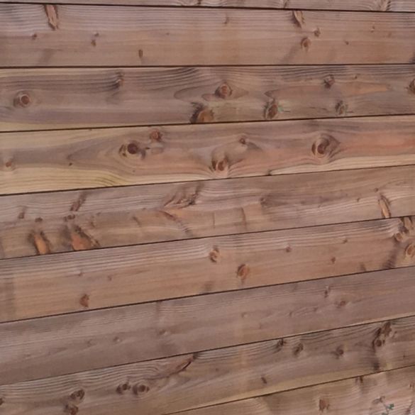 Lame finition clôture AUSTRAL 135x34 mm - Long. 1,92 m - en pin Cl.4 marron