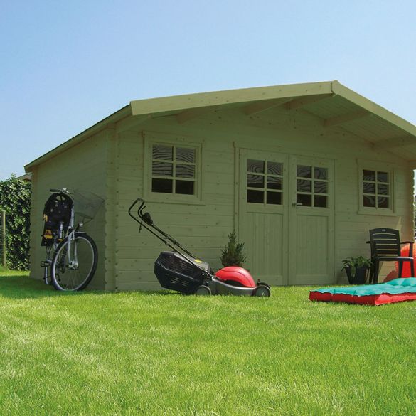 Chalet de jardin bois traité 25,81 m² MONTREUX - 508x508-69 cm - S8344-1 SOLID