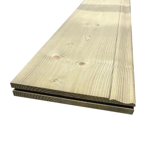 Planche ou bandeau de rive en sapin - 190x28 mm - Long. 4,80 m - Classe 3