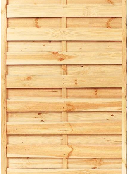 Claustra bois vertical à lames alternées 90x180 cm en pin traité Classe 4 - DEBARGE