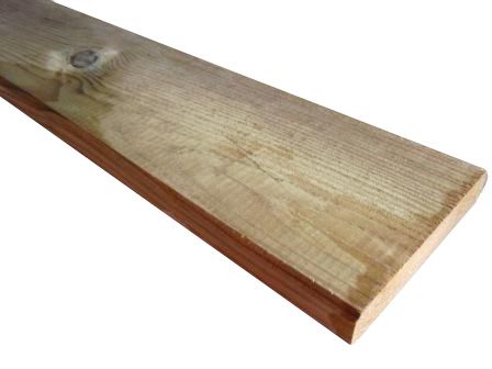 Lame terrasse TRADITION 145x22mm L.2,40 m en pin Classe 4 vert