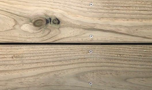 Lame terrasse TRADITION 145x22mm L.2,40 m en pin Classe 4 vert