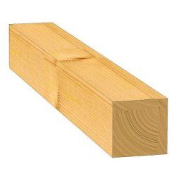 Chevron en pin brut 2400x120x120 mm